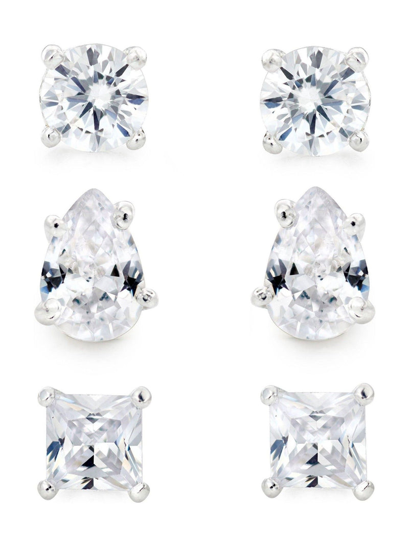 Beaverbrooks cubic zirconia earrings 14mm - British product