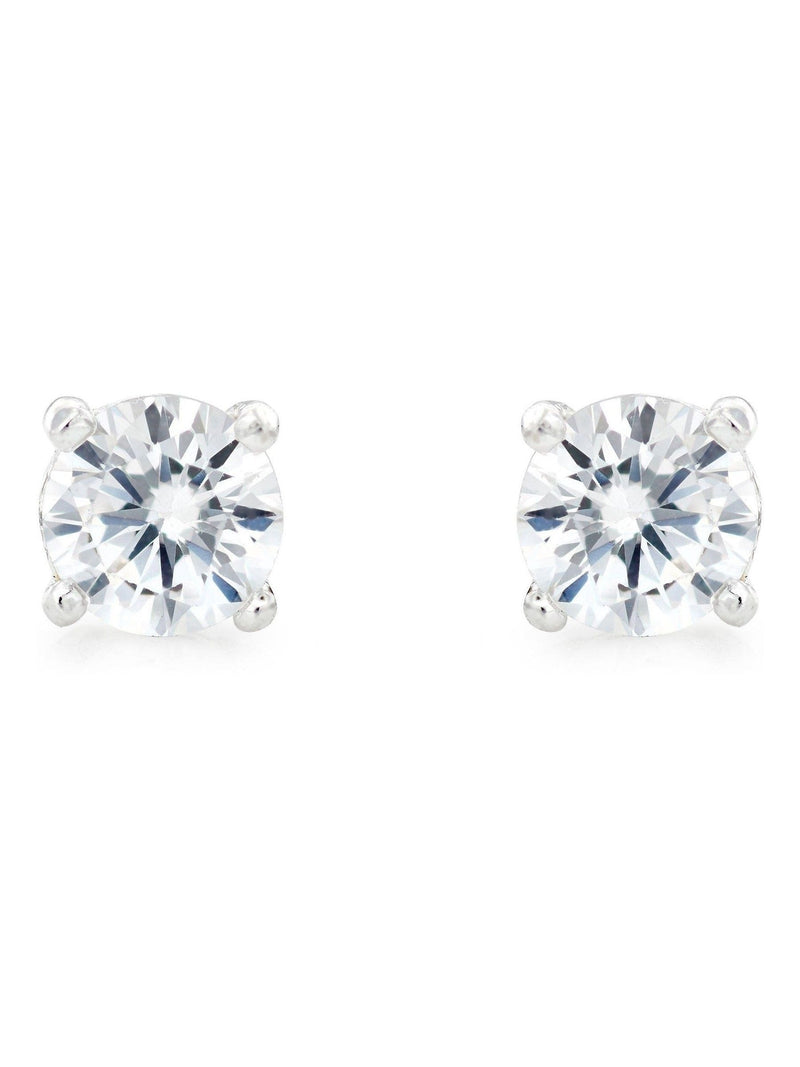 Beaverbrooks cubic zirconia earrings 14mm - British product