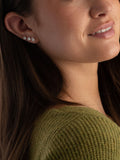 Beaverbrooks cubic zirconia earrings 14mm - British product