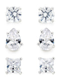 Beaverbrooks cubic zirconia earrings 14mm - British product