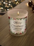 Personalised Merry Christmas Candle Jar by PMC