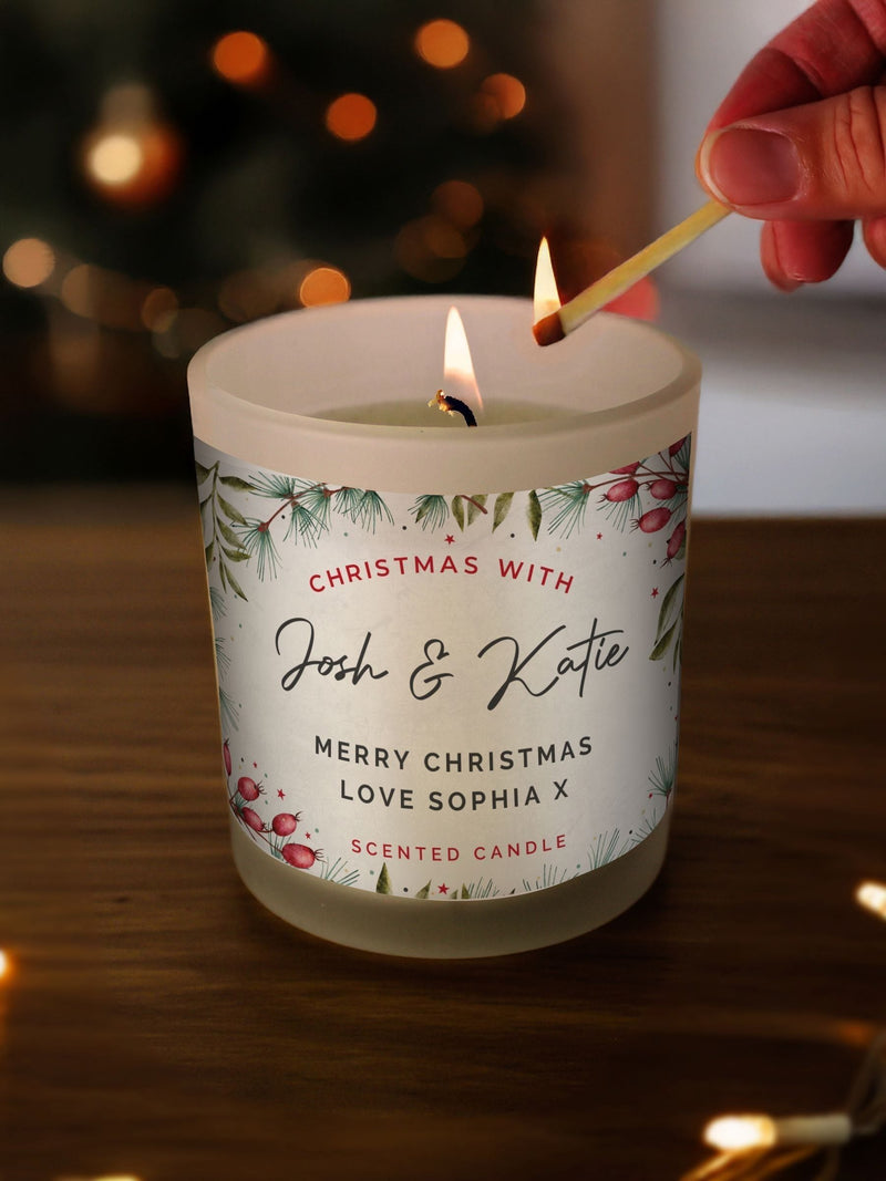 Personalised Christmas With... Scented Jar Candle by PMC