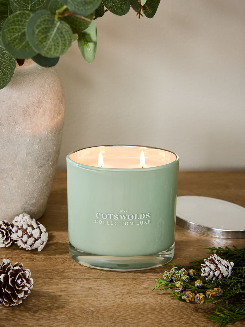 Collection Luxe Cotswolds vetiver and lemon scented candle - British product