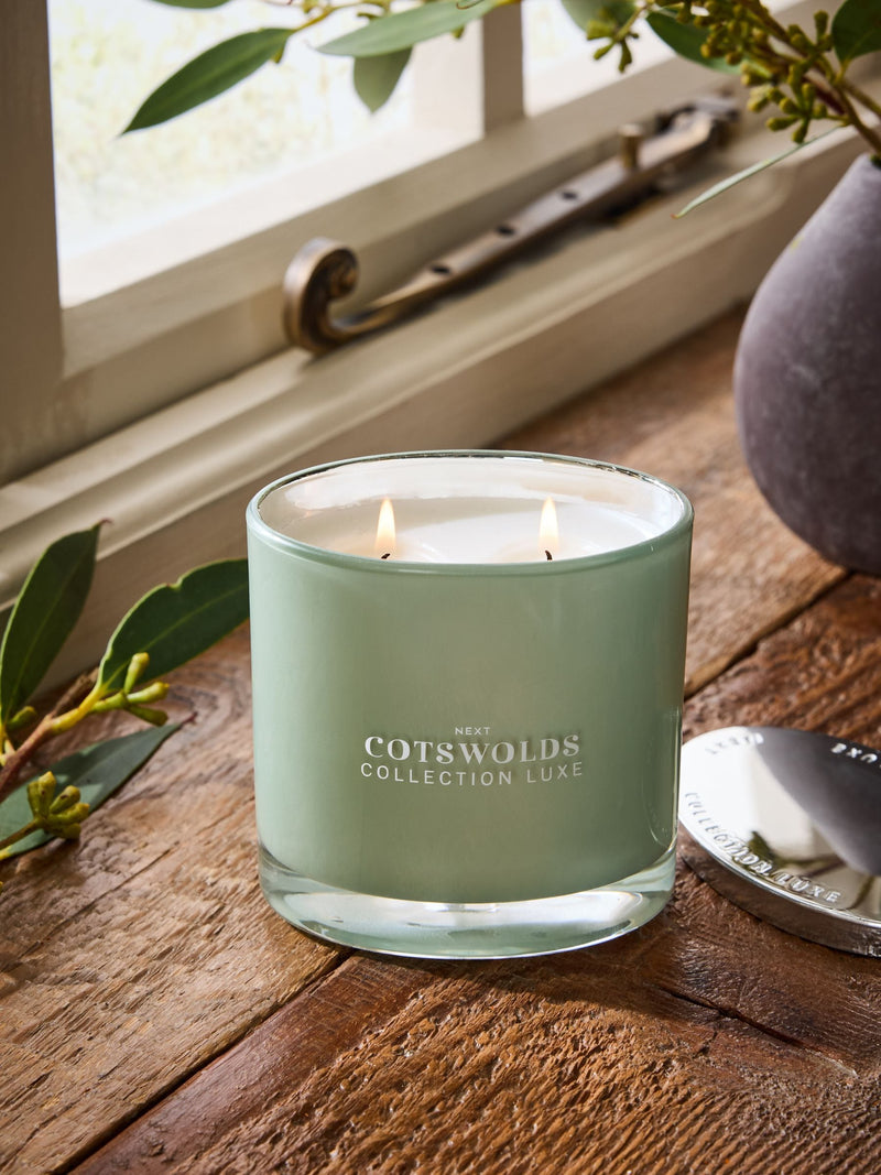 Collection Luxe Cotswolds vetiver and lemon scented candle - British product