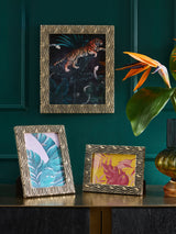 Next Gold Animal Pattern Texture Free Standing and Wall Mounted Photo Frame- Buy online at McGrocer