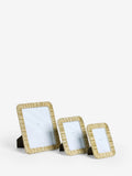 Silver feather photo frame suitable for wall or free-standing display (British brand)