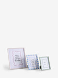 Multi stripe photo frames set of 3 for 6x4, 7x5, 10x8 inch photos (British brand)