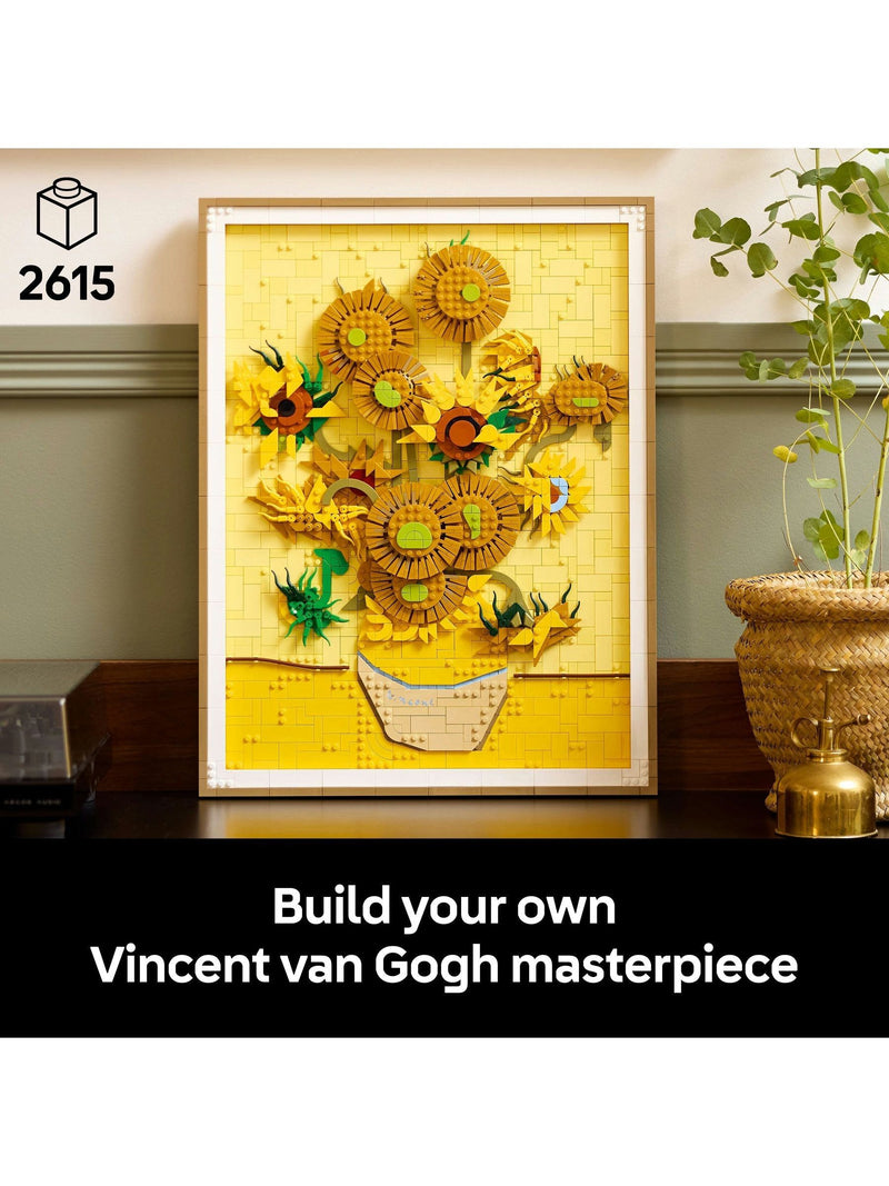 LEGO Art Van Gogh Sunflowers building set 31215, UK version