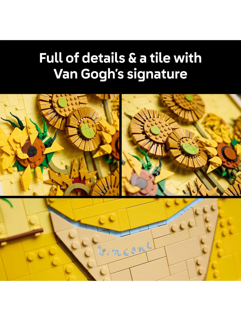 LEGO Art Van Gogh Sunflowers building set 31215, UK version