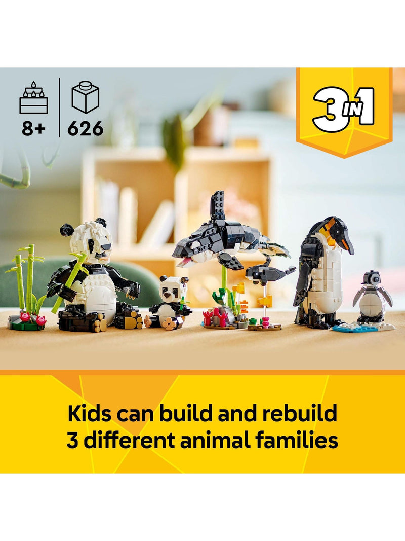 LEGO Creator 3in1 Panda Family building toy, UK version