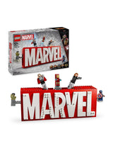 Next LEGO Marvel Logo and Minifigures Building Toy Set- Buy online at McGrocer
