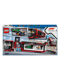 LEGO F1 truck building set with RB20 and AMR24 cars, UK version