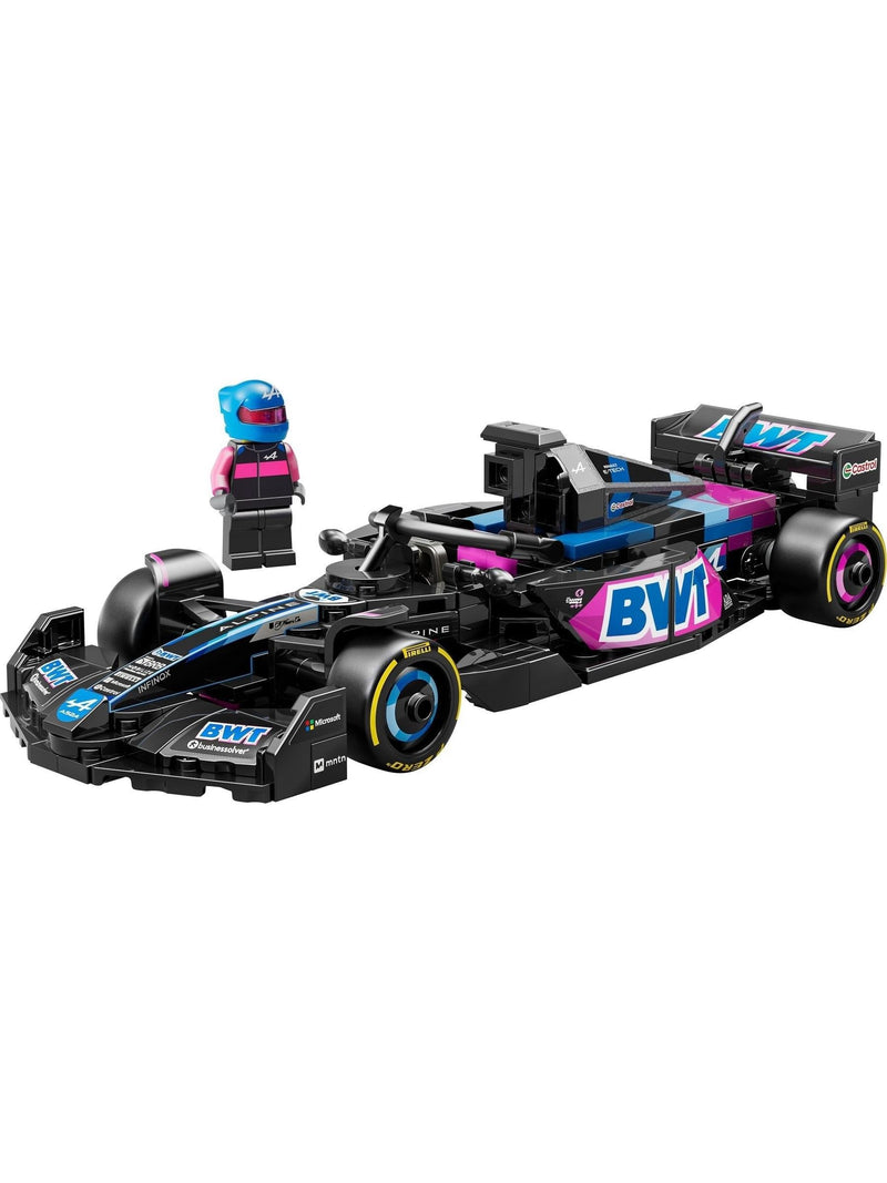 LEGO Speed Champions BWT Alpine F1 A524 race car model (British brand)