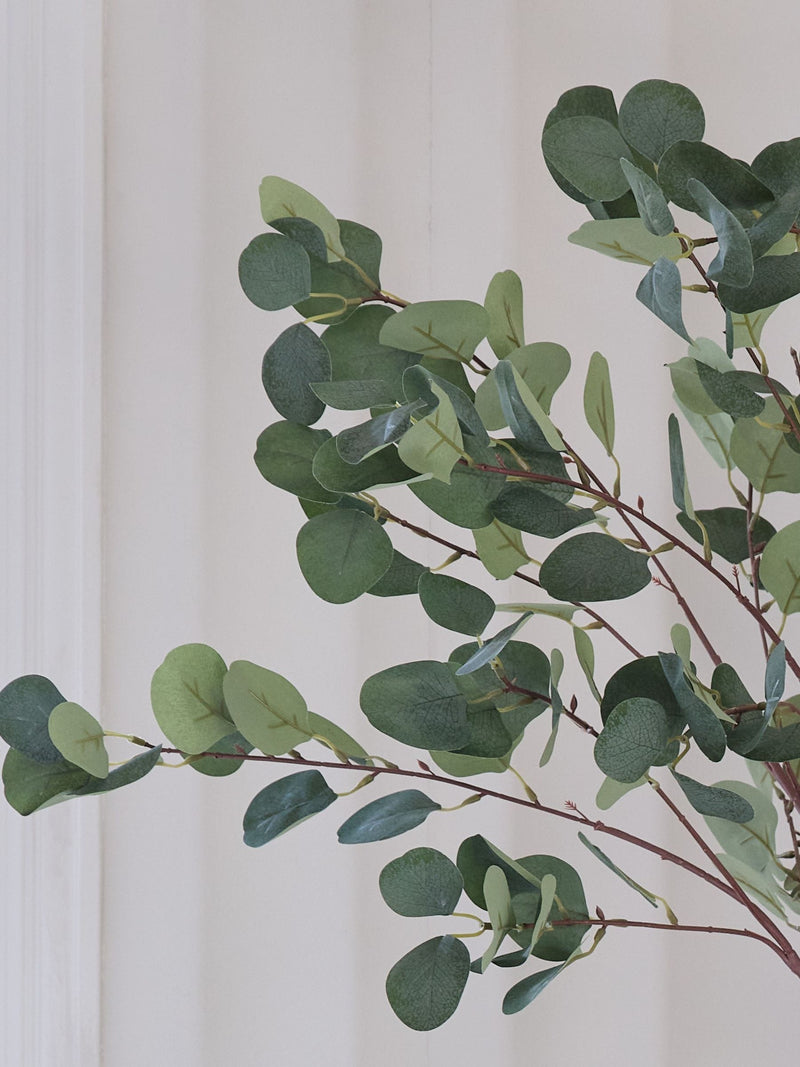 Beards & Daisies green artificial eucalyptus tree 120cm - British product