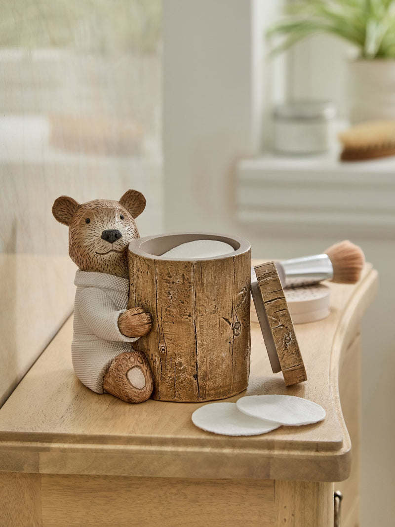 Bertie Bear spa storage jar, imported from the UK