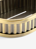 Gold rib soap dish, UK version