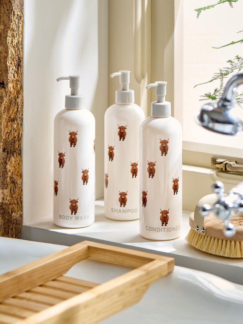 Hamish Print dispenser bottle set 3 pieces (British brand)