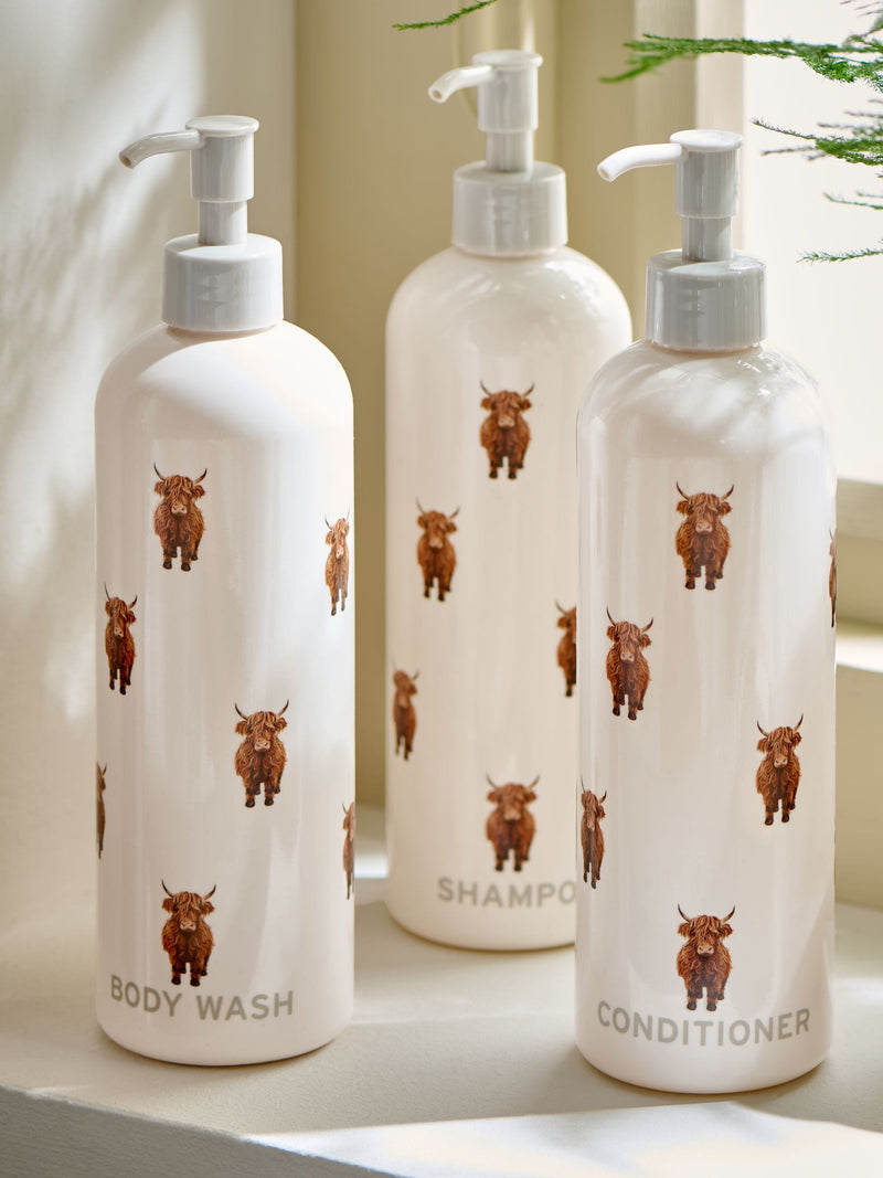Hamish Print dispenser bottle set 3 pieces (British brand)