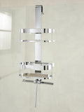 Chrome shower caddy with wiper, 60x25x16cm - British product