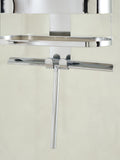 Chrome shower caddy with wiper, 60x25x16cm - British product