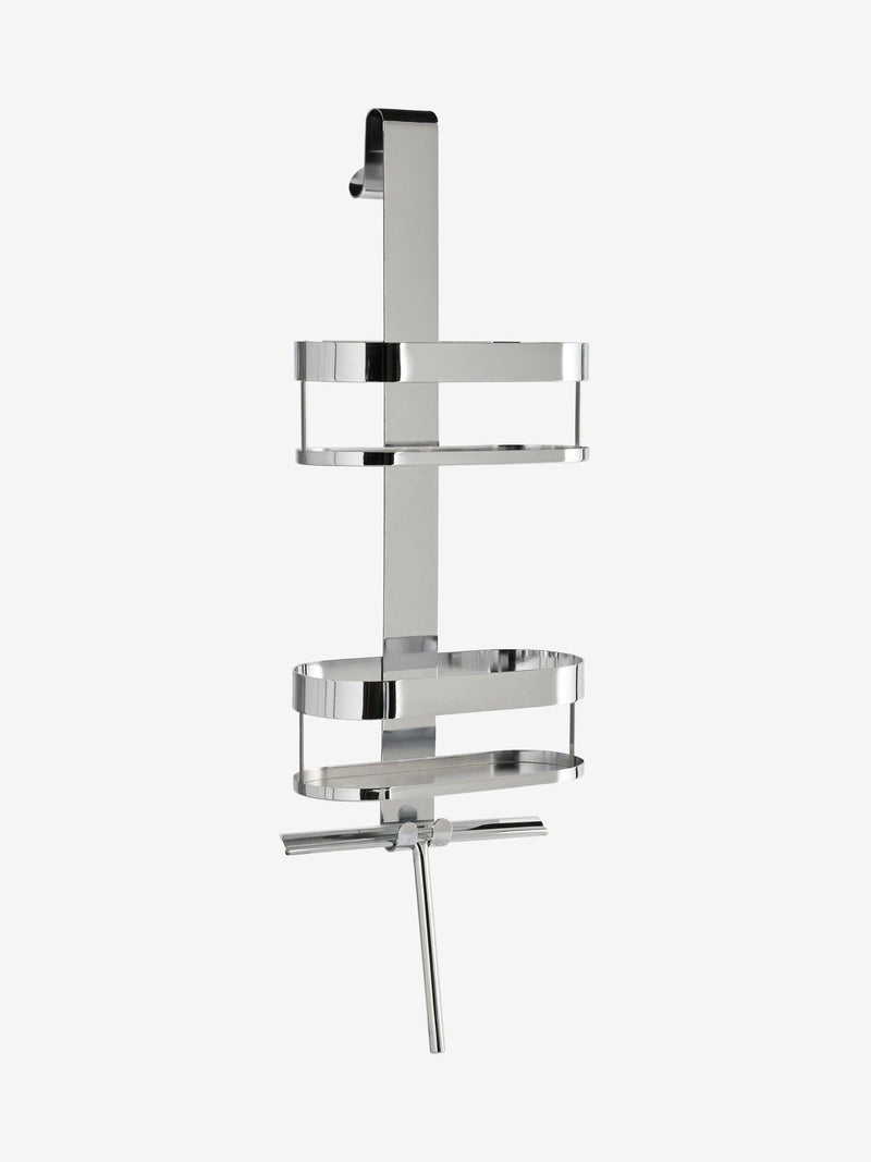 Chrome shower caddy with wiper, 60x25x16cm - British product