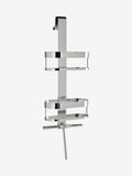 Chrome shower caddy with wiper, 60x25x16cm - British product