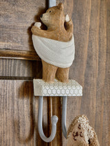 Next Natural Bertie Bear Over Door Hook Bathroom Accessory- Buy online at McGrocer