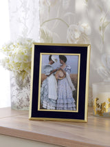 Next Laura Ashley Brass/Navy Harrison 4x6 Photo Frame- Buy online at McGrocer