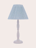 Laura Ashley Campion table lamp blue cotton shade, imported from the UK