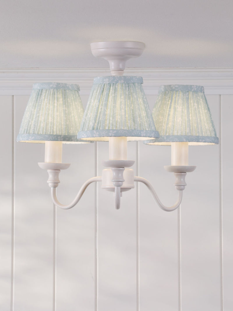 Laura Ashley Campion 3 light semi flush ceiling light, imported from the UK