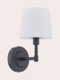 Laura Ashley Bayfield wall light matt black opal glass - British product
