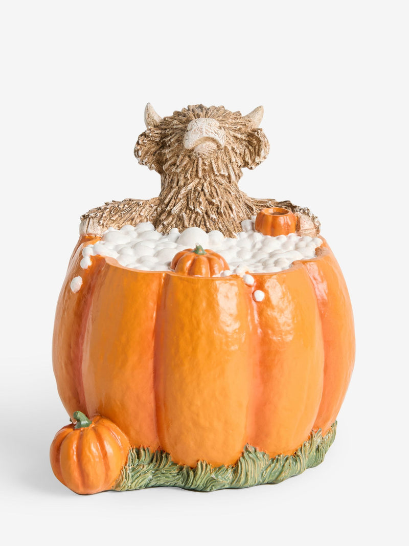 Orange Hamish Pumpkin Bath Ornament, imported from the UK