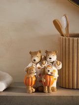Next Natural Bertie Bear Family Pumpkin Ornament Home Decor 9cm Height- Buy online at McGrocer