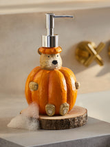 Orange Pumpkin Bertie Bear Soap Dispenser
