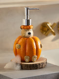 Bertie Bear pumpkin Halloween soap dispenser, imported from the UK
