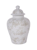 Laura Ashley White Westbourne Ginger Jar 27cm, UK version