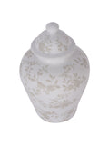 Laura Ashley White Westbourne Ginger Jar 27cm, UK version