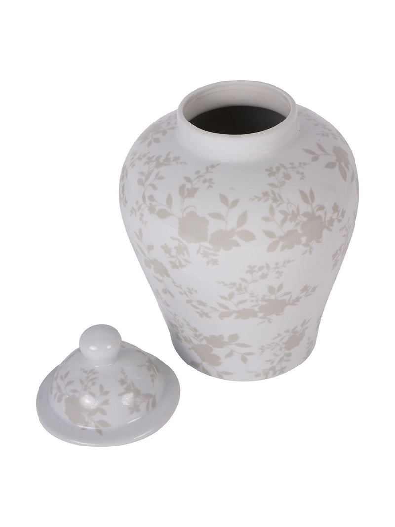 Laura Ashley White Westbourne Ginger Jar 27cm, UK version