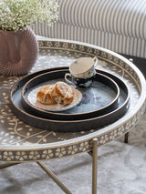 Next Laura Ashley Set of 2 Purple Linlithgow Serving Trays 45cm x 45cm- Buy online at McGrocer