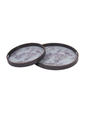 Laura Ashley purple Linlithgow trays 45cm x 45cm, UK version