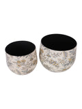 Laura Ashley cream Marlbrook plant pots set of two, UK version