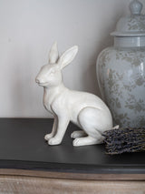 Next Laura Ashley Cream Hare Sculpture Ornament Home Decor Sculpture 24.5cm- Buy online at McGrocer