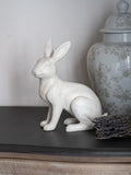 Laura Ashley cream hare sculpture ornament 24.5cm height, UK version