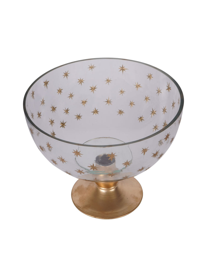 Laura Ashley stars glass bowl 17.5cm, imported from the UK