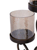 Laura Ashley Esther Antique Gold 3 light hurricane candle holder, UK version