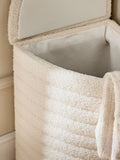 Natural Corner polyester laundry hamper - British product