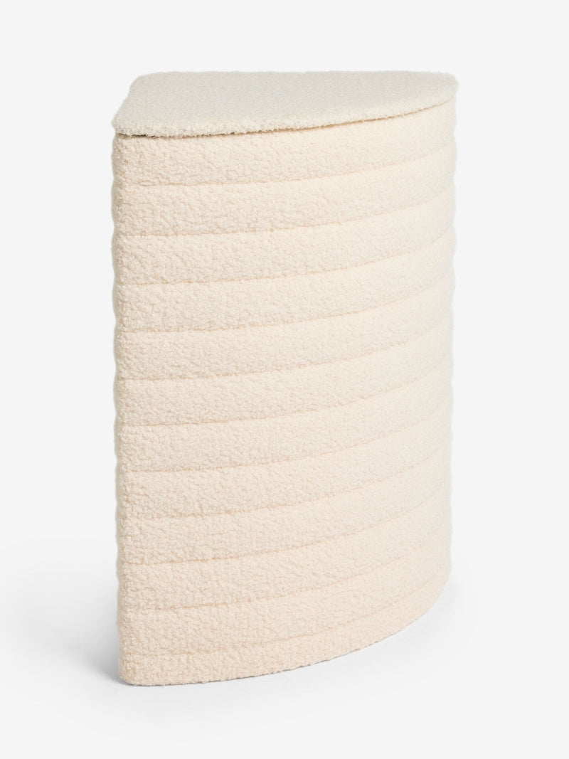 Natürlicher Eck-Wäschekorb aus Polyester - Britisches Produkt