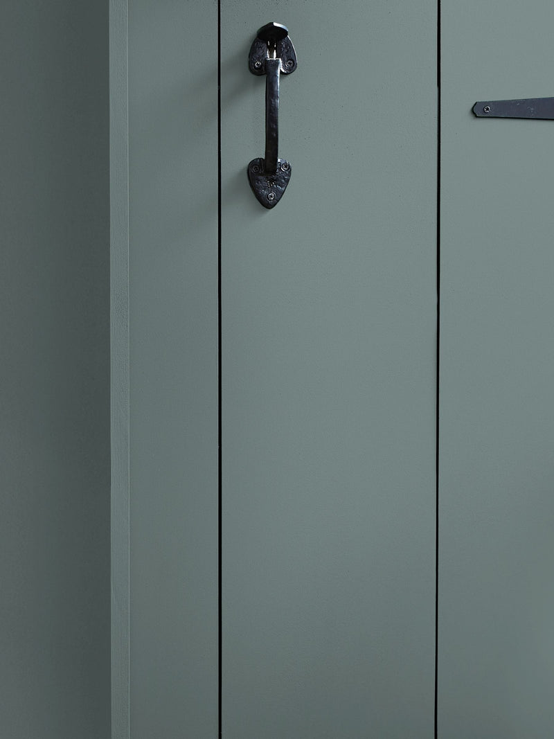 William Morris paint sample Cask Blue A5 (British brand)