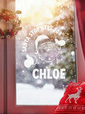 Personalised Christmas Santa Image Window Sticker by Loveabode
