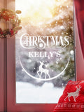 Personalised Christmas Family Window Sticker by Loveabode